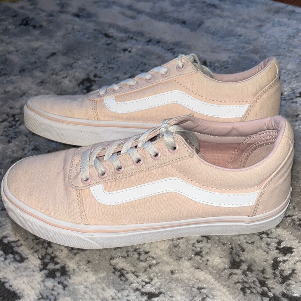 Blush pink old skool vans